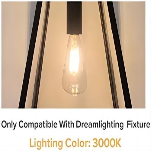 Dream Lighting LED Vintage Edison Bulb Warm White 3000K Pack of 2 3W 150 Lumens Image 6