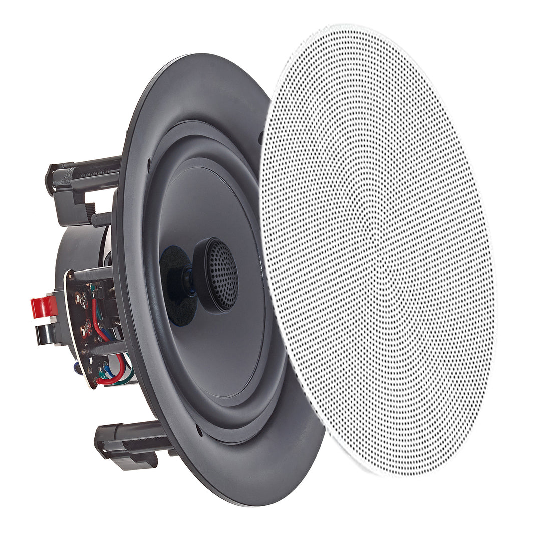 Set of (12) Vaiyer  6.5 Inch 8 Ohm 200 Watts Frameless SpeakersFlush Mount in-Wall in-Ceiling 2-Way Mid Bass Woofer Image 4