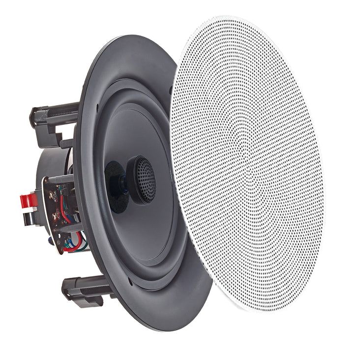 Set of (12) Vaiyer 6.5 Inch 8 Ohm 200 Watts Frameless Speakers Flush Mount in-Wall in-Ceiling 2-Way Mid Bass Woofer Image 4