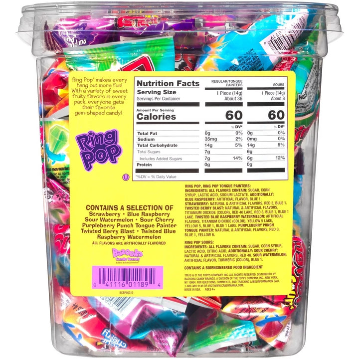 Ring Pop Candy JarAssorted Flavors (44 Count) Image 4