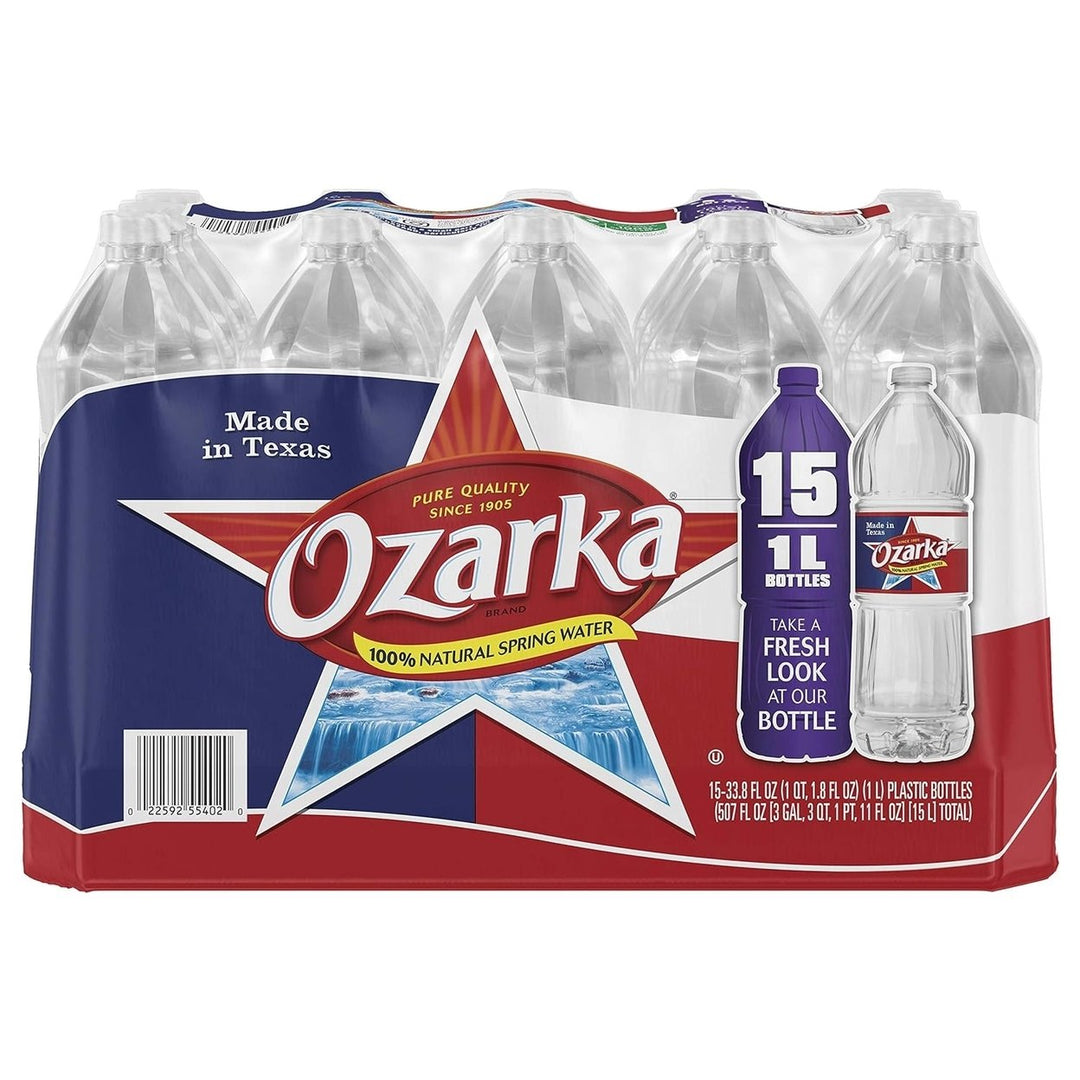 Ozarka Natural Spring Water 1L (Pack of 15) Image 2