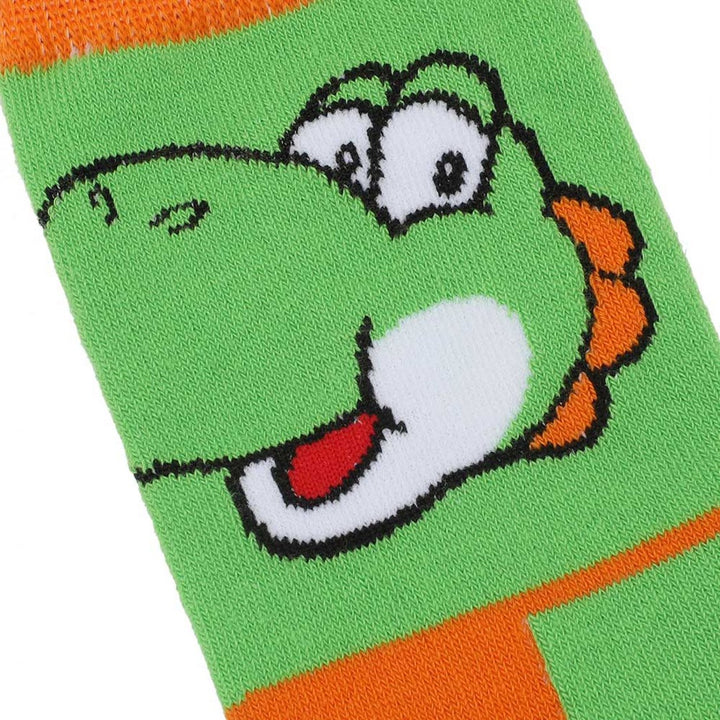 Super Mario Icons Checkered 5-Pair Pack of Womens Crew Socks Image 7