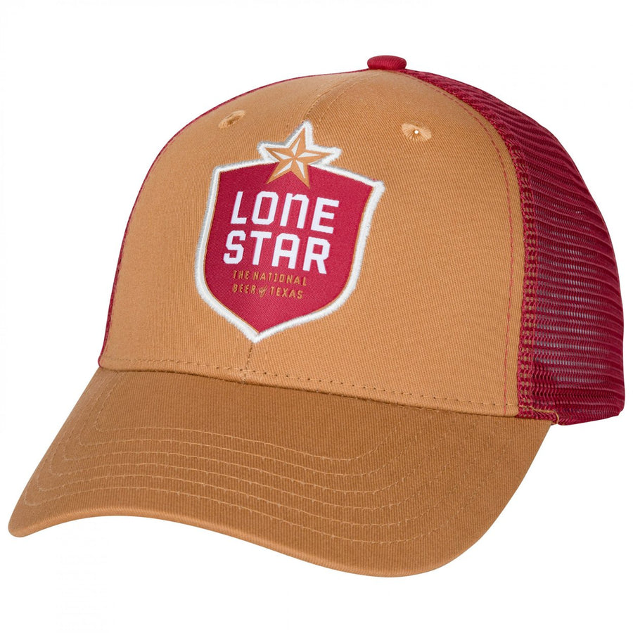 Lone Star Beer Logo Patch Adjustable Trucker Hat Image 1