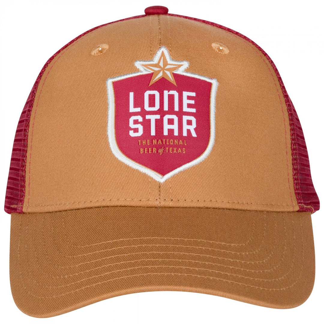 Lone Star Beer Logo Patch Adjustable Trucker Hat Image 2