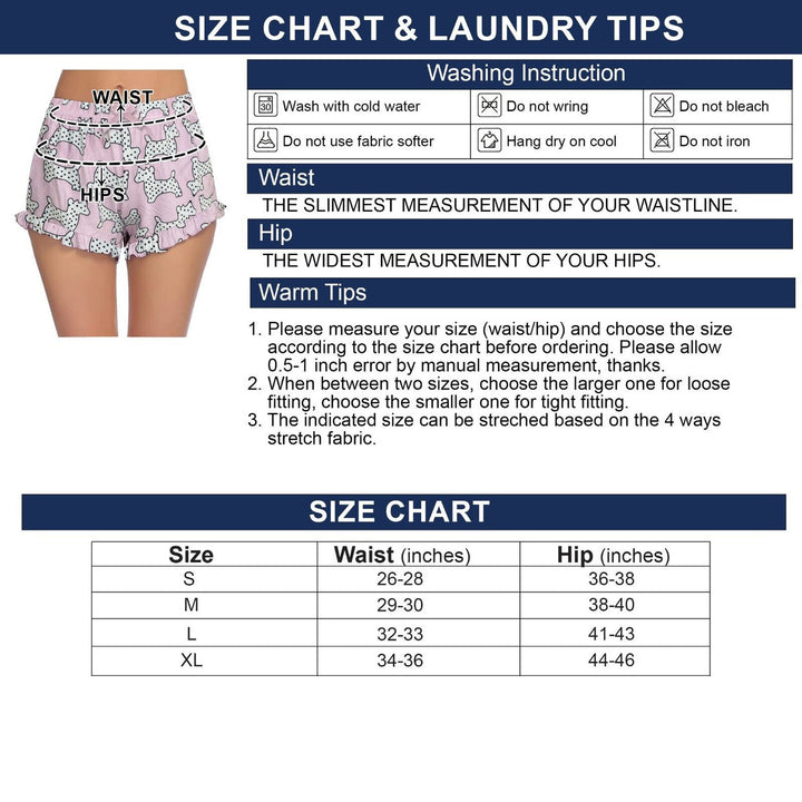 Multi-Pack: Womens Ultra-Soft Cozy Fun Printed Lace Trim Pajama Lounge Shorts Image 12