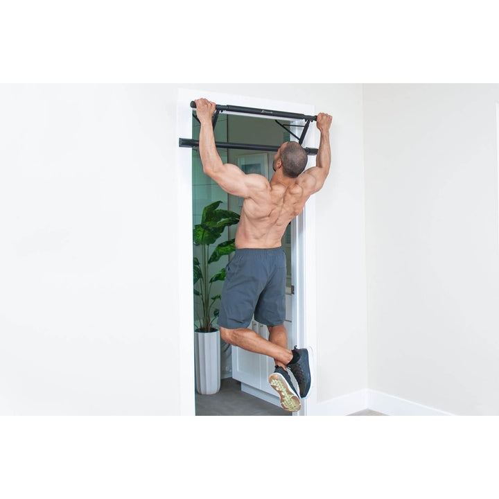 ProsourceFit Foldable Doorway Pull Up Bar Steel 27-36.5 Inch Adjustable 440 lb Image 2