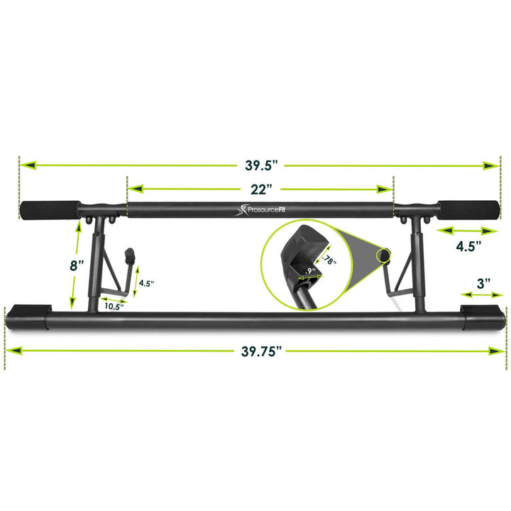 ProsourceFit Foldable Doorway Pull Up Bar Steel 27-36.5 Inch Adjustable 440 lb Image 4