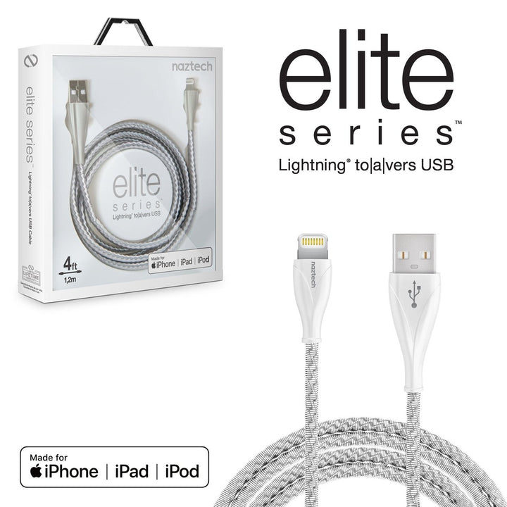 Naztech Elite Series MFI Lightning Metal Cable 4ft Image 12