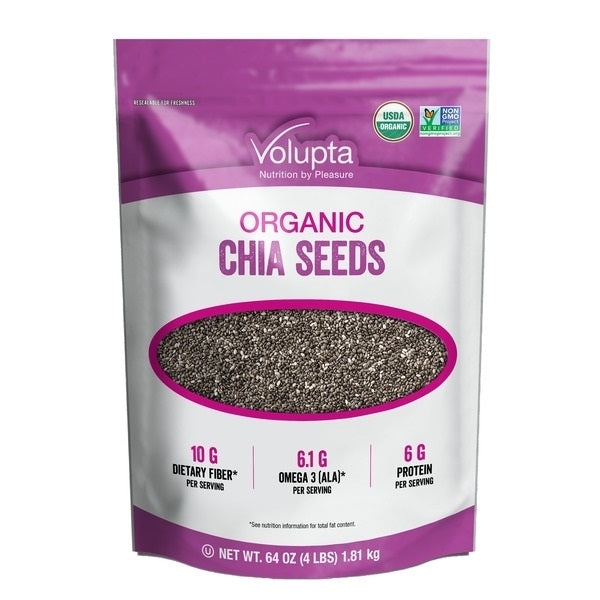 Volupta Organic Chia Seeds, 64 Ounce Image 1