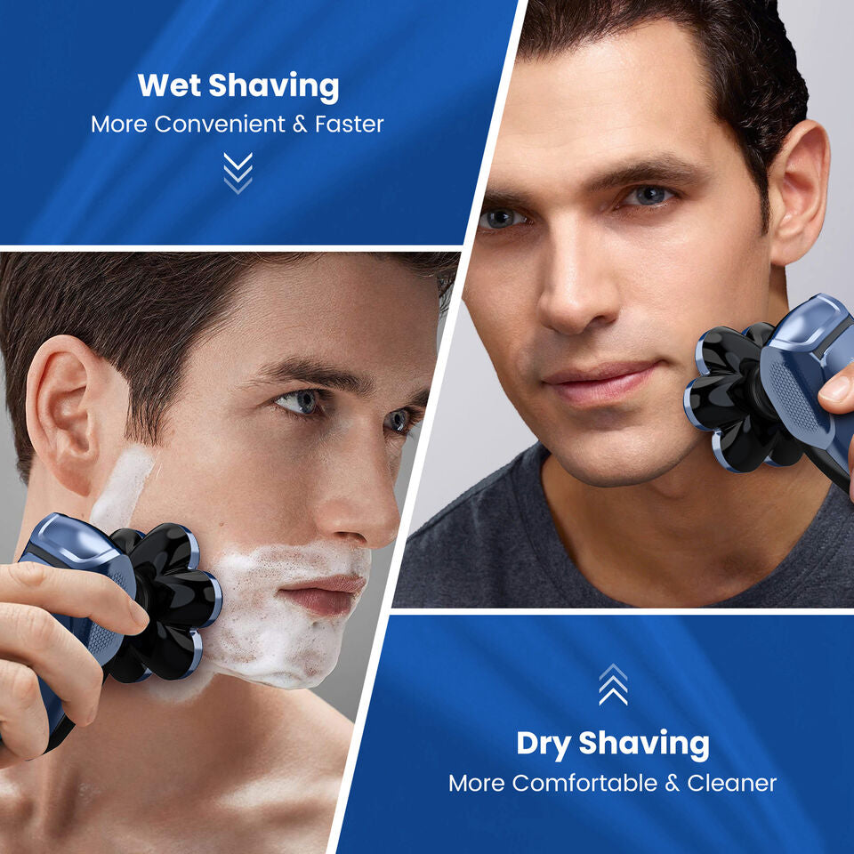 SEJOY 7D 5in1 Shaver Cordless Hair Trimmer Bald Head Razor Electric Men Wet Dry Image 7