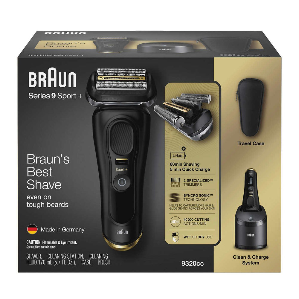 Braun Series 9 Sport + Shaver with Clean and Charge System Image 2