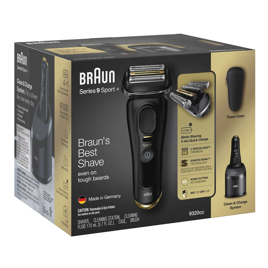 Braun Series 9 Sport + Shaver with Clean and Charge System Image 3