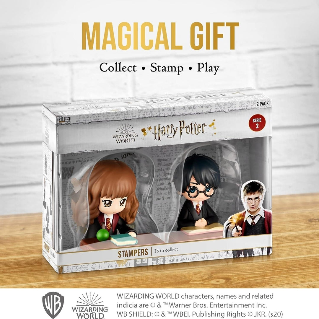 Harry Potter and Hermione Stamps Desk Party Decor Mini Figurines Toy Gifts PMI International Image 4
