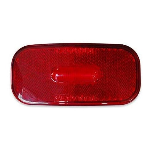 3.9 Inch LED Red Rectangle Marker Light for RV Trailer Truck 12V Surface Mount Image 1