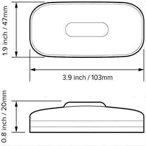 3.9 Inch LED Red Rectangle Marker Light for RV Trailer Truck 12V Surface Mount Image 6