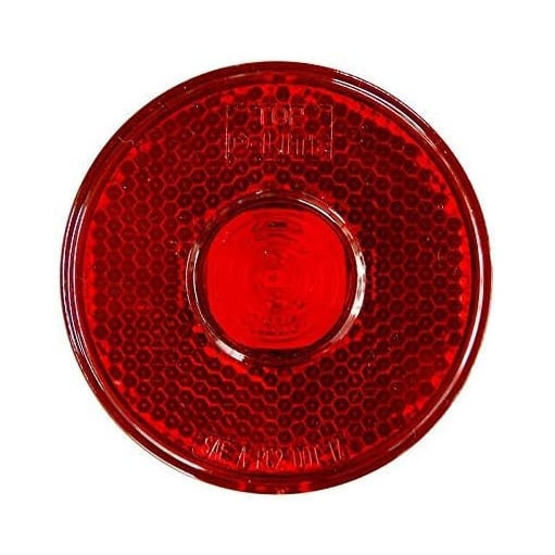 12 LED Round Marker Lights Amber Red 2.5 Inch Waterproof for RV Trailer Truck Image 4