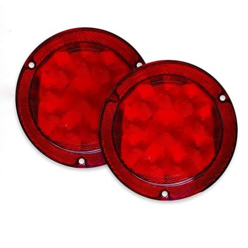 5.4 Inch Red LED Tail Brake Lights for RV Trailer Truck Waterproof Bright X2 Image 1