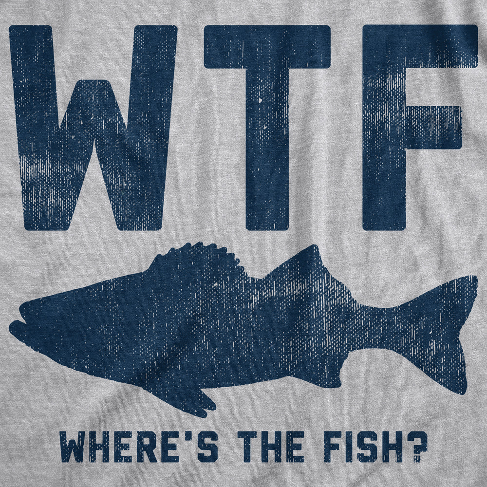 WTF Wheres The Fish Unisex Hoodie Funny Fishing Acronym Fishermen Joke Hooded Sweatshirt Image 2