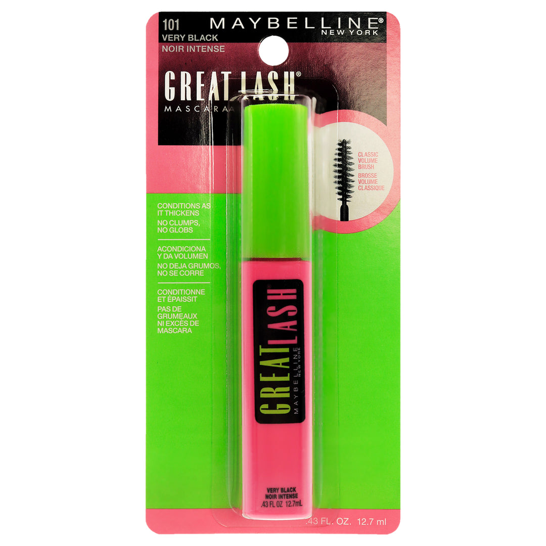 Maybelline Women COSMETIC Great Lash Mascara - 101 Very Black 0.43 oz Image 1