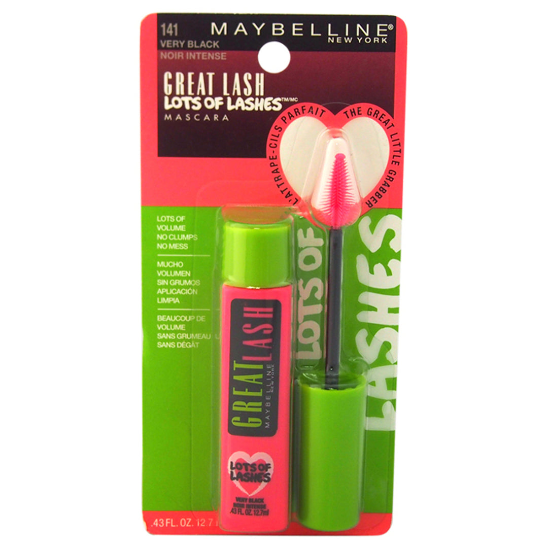 Maybelline Great Lash Lots Of Lashes Mascara -  141 Very Black Mascara 0.43 oz Image 1