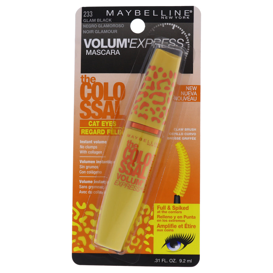 Maybelline The Colossal VolumExpress Cat Eyes Mascara - 233 Glam Black Mascara 0.31 oz Image 1