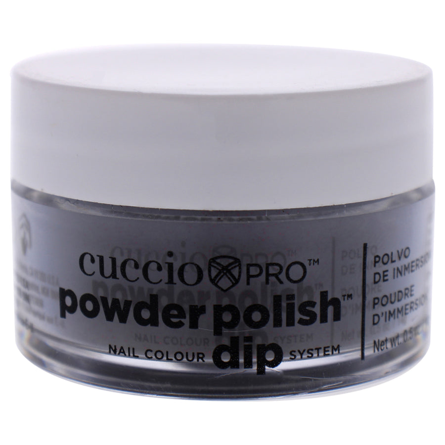 Cuccio Colour Pro Powder Polish Nail Colour Dip System - Black With Red Glitter Nail Powder 0.5 oz Image 1