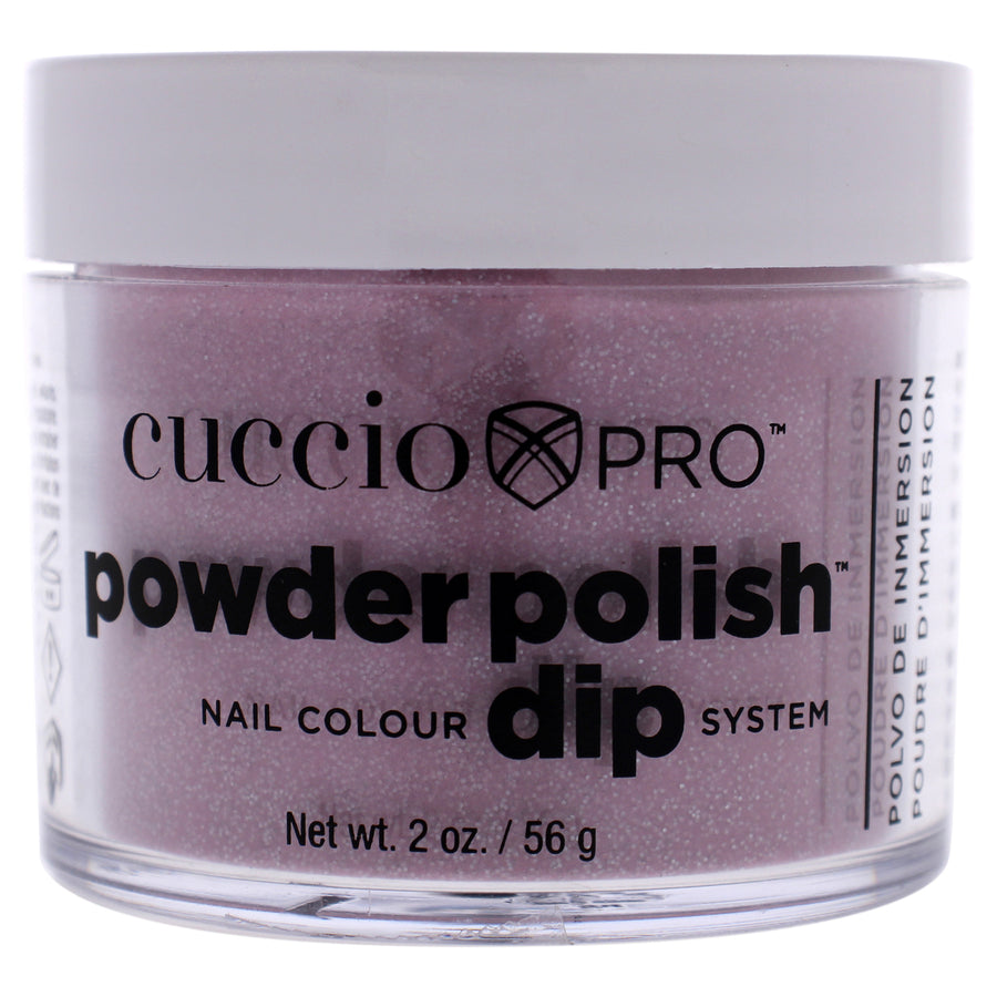 Cuccio Colour Pro Powder Polish Nail Colour Dip System - Pink with Silver Glitter Nail Powder 1.6 oz Image 1