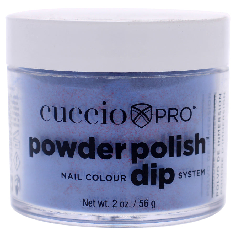 Cuccio Colour Pro Powder Polish Nail Colour Dip System - Purple With Red Glitter Nail Powder 1.6 oz Image 1