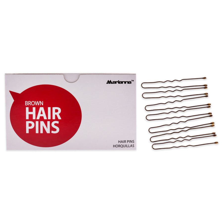 Marianna Pro Basic Hair Pins - Brown Hair Clips 1 lb Image 1