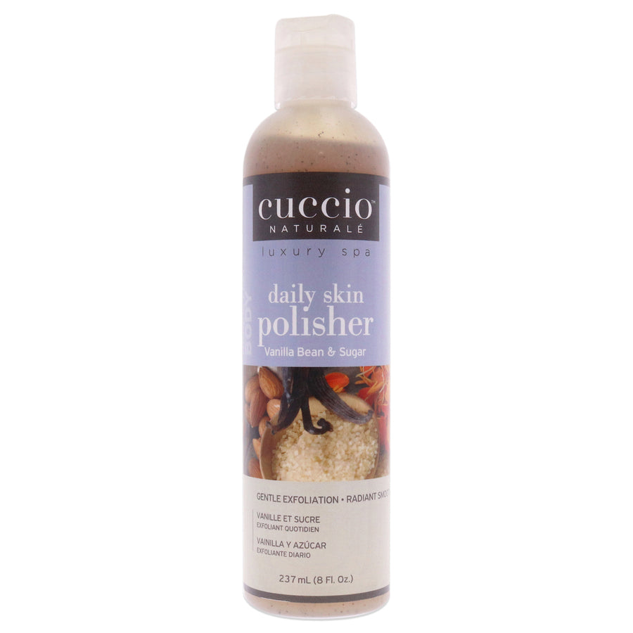 Cuccio Naturale Luxury Spa Daily Skin Polisher - Vanilla Bean and Sugar Scrub 8 oz Image 1