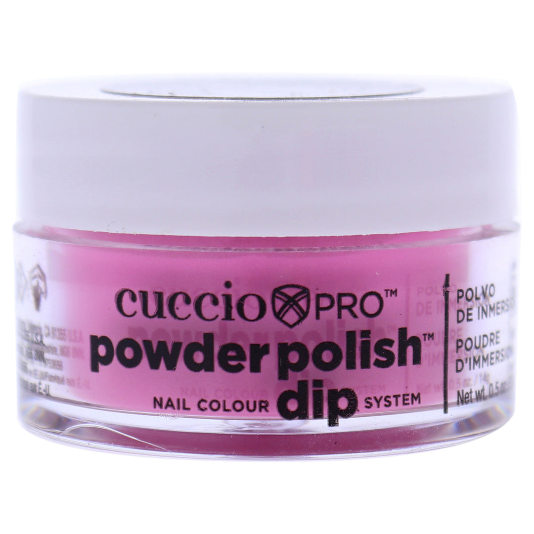 Cuccio Colour Pro Powder Polish Nail Colour Dip System - Bright Pink Nail Powder 0.5 oz Image 1