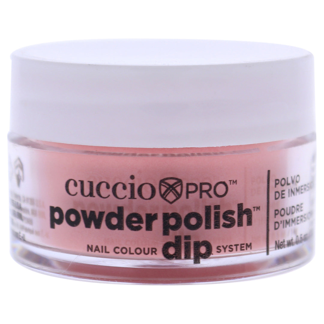 Cuccio Colour Pro Powder Polish Nail Colour Dip System - Pastel Peach Nail Powder 0.5 oz Image 1