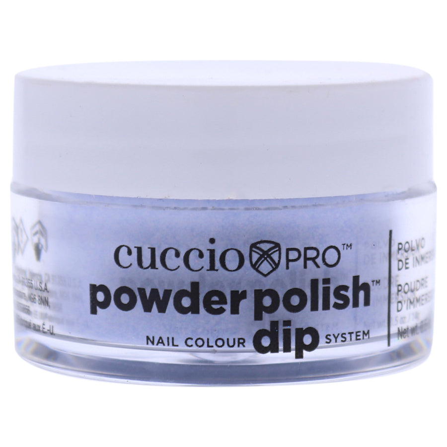 Cuccio Colour Pro Powder Polish Nail Colour Dip System - Baby Blue Glitter Nail Powder 0.5 oz Image 1