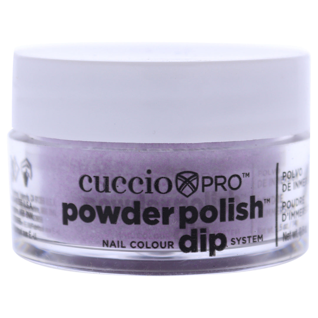 Cuccio Colour Pro Powder Polish Nail Colour Dip System - Fuchsia Pink Glitter Nail Powder 0.5 oz Image 1