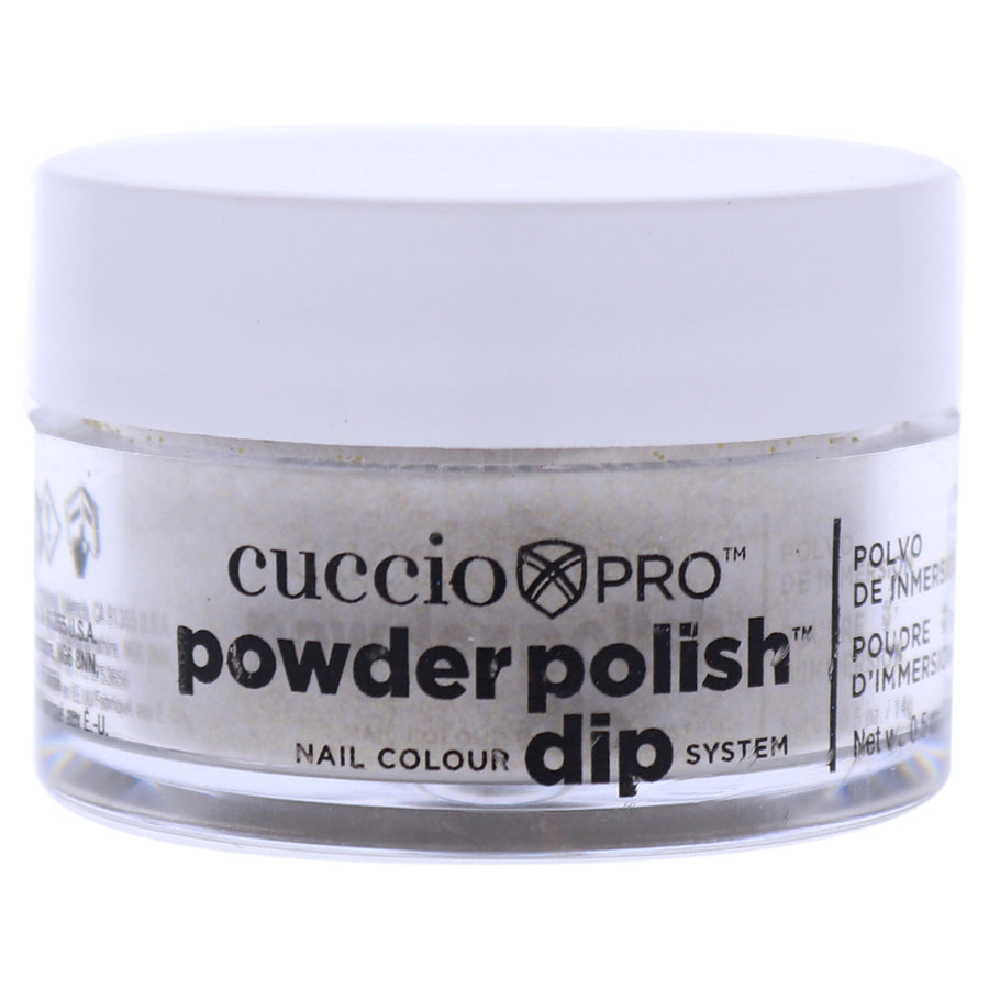 Cuccio Colour Pro Powder Polish Nail Colour Dip System - Gold With Rimbow Mica Nail Powder 0.5 oz Image 1