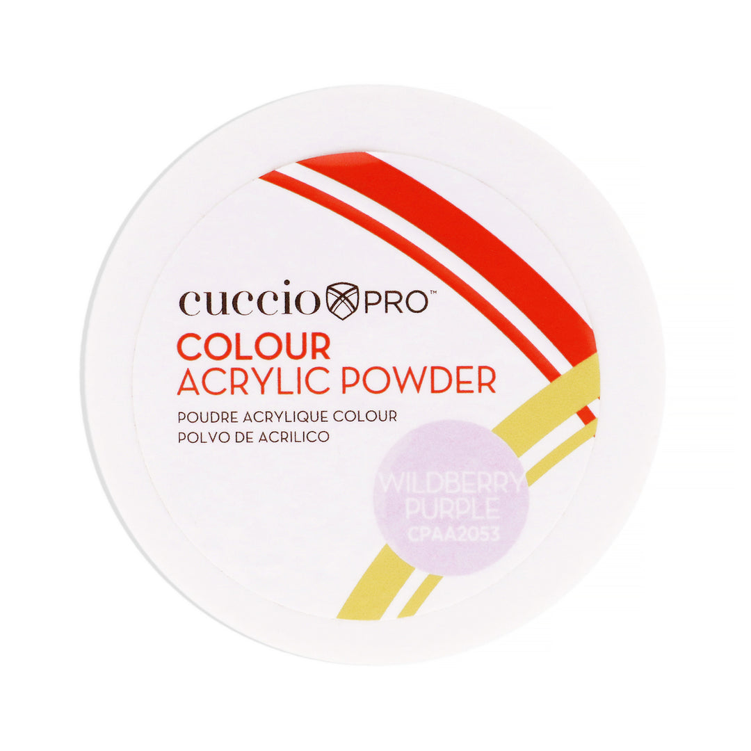 Cuccio PRO Colour Acrylic Powder - Wildberry Purple 1.6 oz Image 1