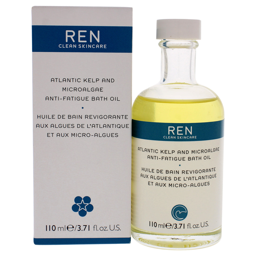 Ren Unisex BATHBODY Atlantic Kelp and Microalgae Anti-Fatigue Bath Oil 3.7 oz Image 1