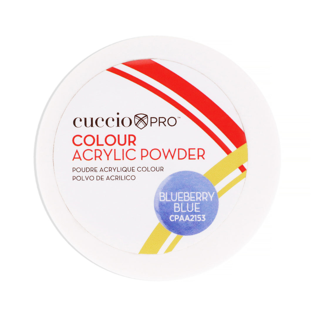 Cuccio PRO Colour Acrylic Powder - Blueberry Blue 1.6 oz Image 1