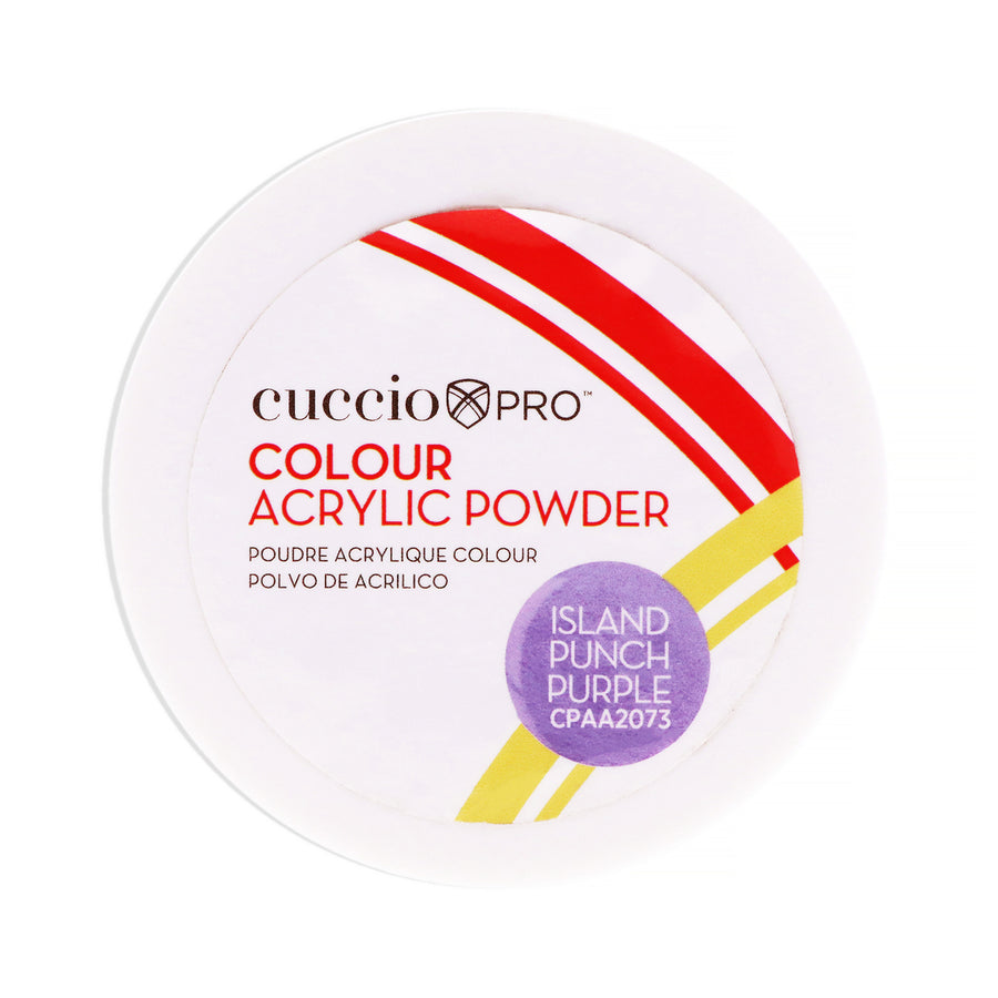 Cuccio PRO Colour Acrylic Powder - Island Punch Purple 1.6 oz Image 1