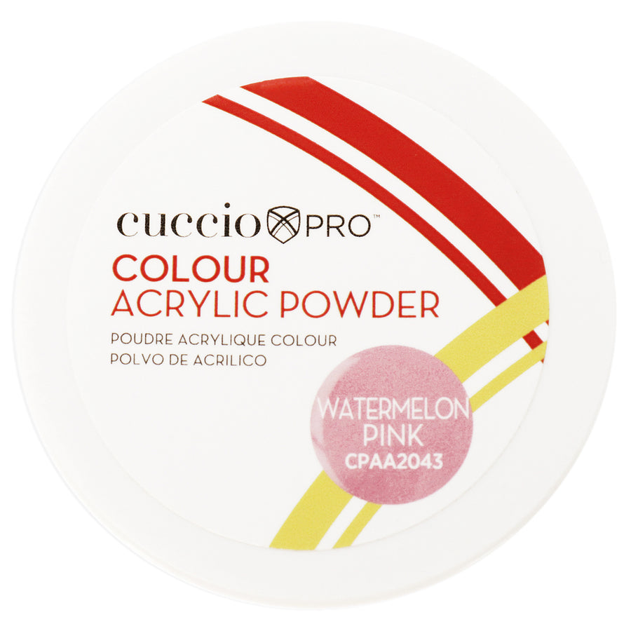 Cuccio Pro Colour Acrylic Powder - Watermelon Pink 1.6 oz Image 1