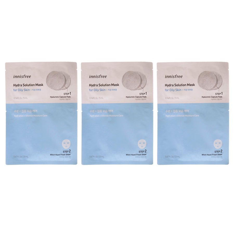 Innisfree Hydra Solution Mask - Pack of 3 0.67 oz Image 1