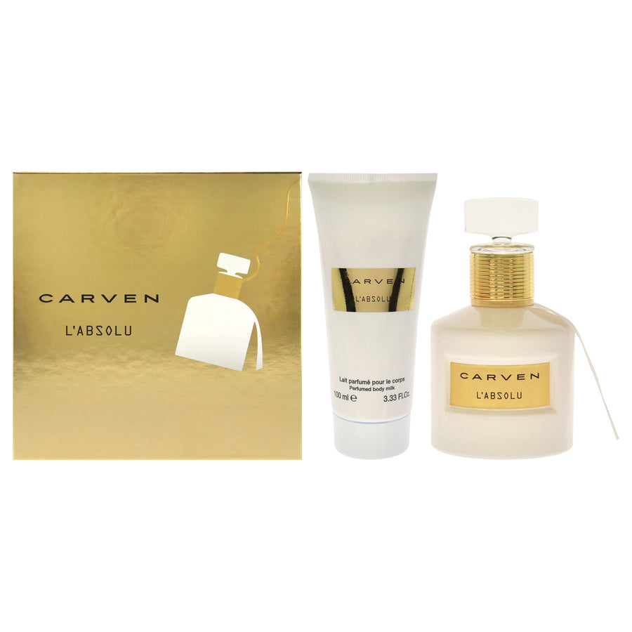 Carven LAbsolu 1.66oz EDP Spray, 3.33oz Perfume Body Milk 2 Pc Gift Set Image 1