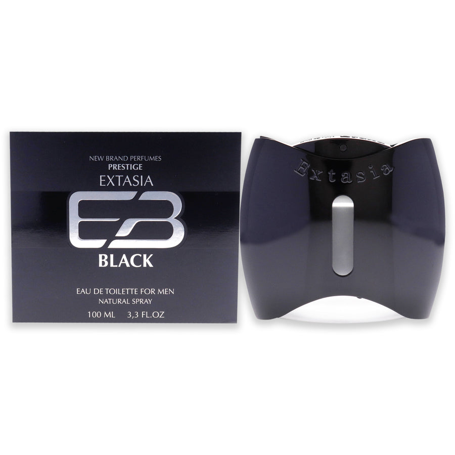 New Brand Extasia Black EDT Spray 3.4 oz Image 1