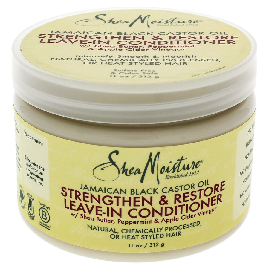 Shea Moisture Jamaican Black Castor Oil Strengthen and Grow Leave-In Conditioner Conditioner 11 oz Image 1