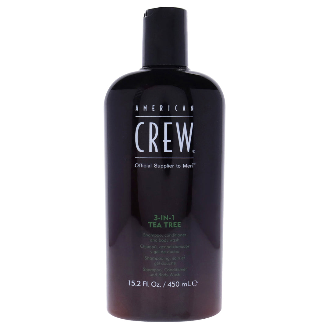 American Crew 3-In-1 Tea Tree Shampoo and Conditioner and Body Wash ShampooConditoner and Body Wash 15.2 oz Image 1