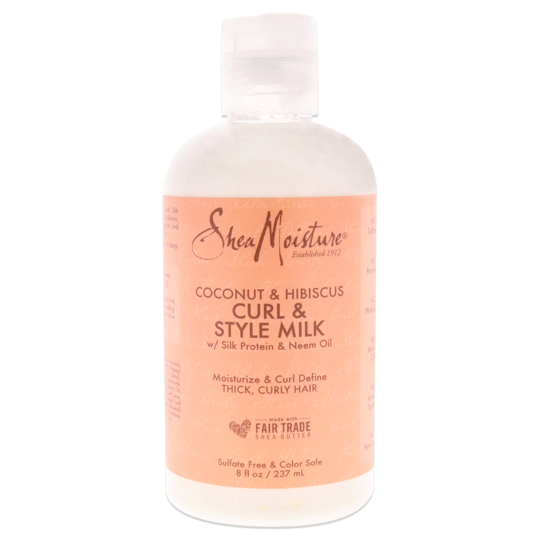 Shea Moisture Coconut Hibiscus Curl Style Milk Cream 8 oz Image 1