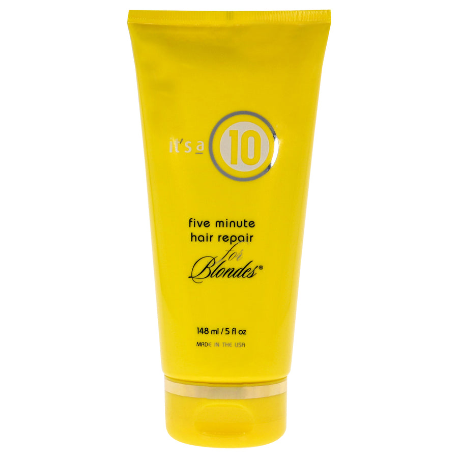 Its A 10 Unisex HAIRCARE Five Minute Hair Repair For Blondes 5 oz Image 1