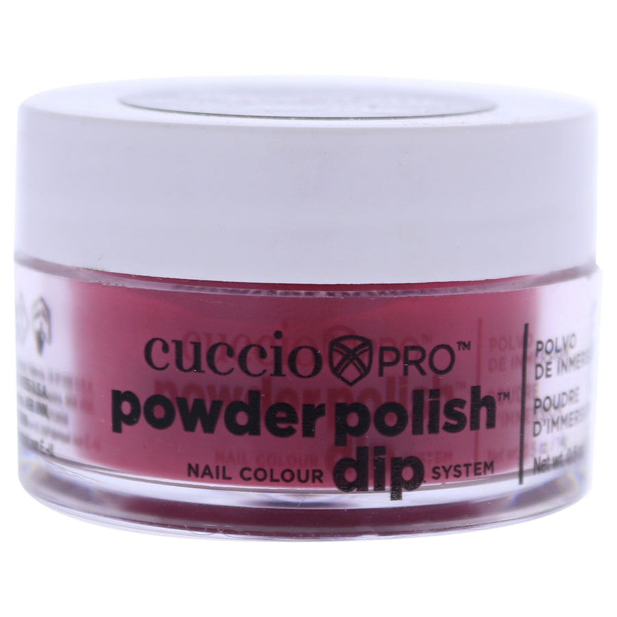 Cuccio Colour Pro Powder Polish Nail Colour Dip System - Strawberry Red Nail Powder 0.5 oz Image 1