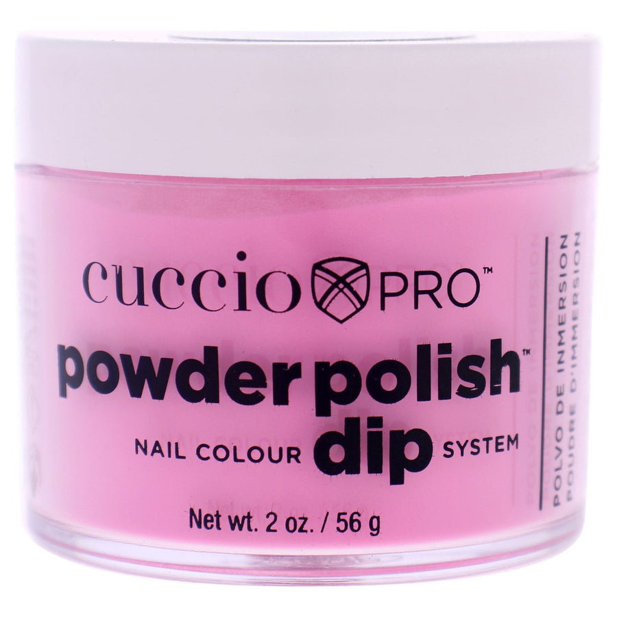 Cuccio Colour Pro Powder Polish Nail Colour Dip System - Bright Neon Pink Nail Powder 1.6 oz Image 1