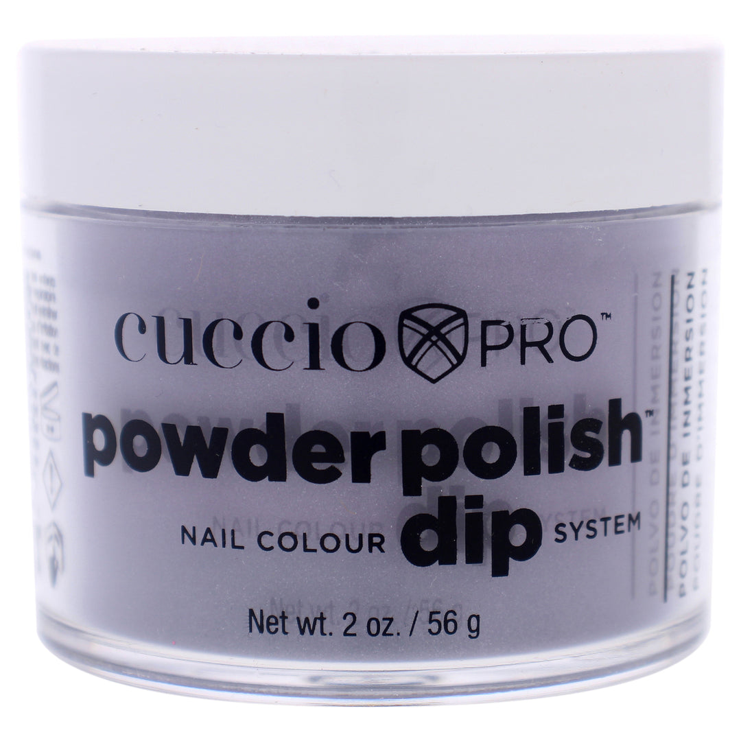 Cuccio Pro Pro Powder Polish Nail Colour Dip System - Grey with Mica Nail Powder 1.6 oz Image 1